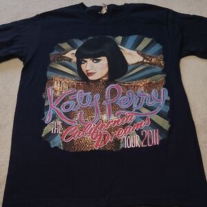 Katy Perry The California Dreams Tour 2011 Black Size S Short Sleeve Tee